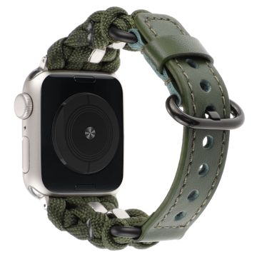 Apple Watch 49mm / 45mm / 44mm / 42mm Nuts Decor Horlogebandje - Legergroen