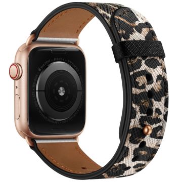 Apple Watch Series 49mm - 45mm - 44mm - 42mm Universeel horlogebandje - Luipaard
