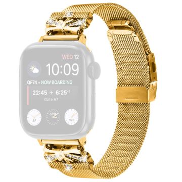 Apple Watch Series 49mm - 45mm - 44mm - 42mm Universal Electroplating Watch Strap - Gold