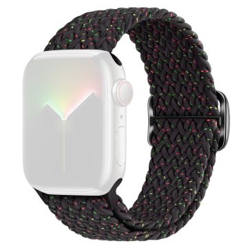 KALEBOL For Apple Watch Ultra 2 Ultra 49mm / 9 8 7 45mm / 6 5 4 SE (2023) SE (2022) SE 44mm / 3 2 1 42mm Nylon Braided Watch Strap - Starlight Black