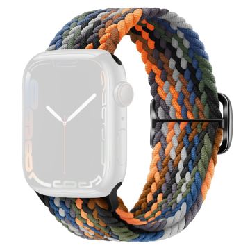 KALEBOL For Apple Watch Ultra 2 Ultra 49mm / 9 8 7 45mm / 6 5 4 SE (2023) SE (2022) SE 44mm / 3 2 1 42mm Nylon Braided Watch Strap - Camo Multi-color