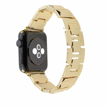 For Apple Watch Ultra 2 Ultra 49mm / 9 8 7 45mm / 6 5 4 SE (2023) SE (2022) SE 44mm / 3 2 1 42mm Aluminium Alloy Watch Band  - Gold