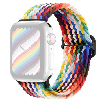 Apple Watch Ultra 2 49mm / 9 8 7 45mm / 6 5 4 SE (2023) SE (2022) SE 44mm / 3 2 1 42mm Nylon gevlochten horlogebandje - Regenboog