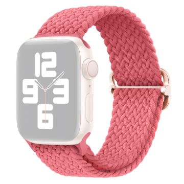 Apple Watch Ultra 2 49mm / 9 8 7 45mm / 6 5 4 SE (2023) SE (2022) SE 44mm / 3 2 1 42mm Nylon gevlochten horlogebandje - Roze