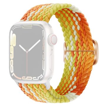 Apple Watch Ultra 2 49mm / 9 8 7 45mm / 6 5 4 SE (2023) SE (2022) SE 44mm / 3 2 1 42mm Nylon gevlochten horlogebandje - Oranje