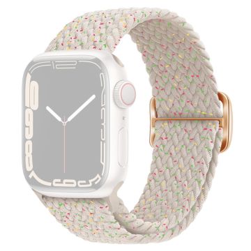 Apple Watch Ultra 2 49mm / 9 8 7 45mm / 6 5 4 SE (2023) SE (2022) SE 44mm / 3 2 1 42mm Nylon gevlochten horlogebandje - Starlight Kleur Stippen