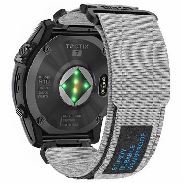 Garmin Fenix 7X / 7X Pro / Tactix 7 Horlogebandje 26mm Verstelbaar Sport Horlogebandje Snel Los - Grijs