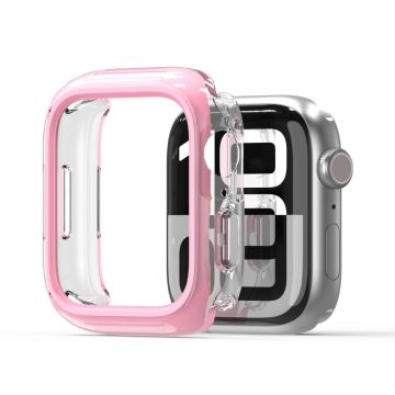 Apple Watch Series 8 45mm / Apple Watch Series 9 45mm / Apple Watch Series 7 45mm DUX DUCIS Camo Series Watch Case PC+TPU Watch Cover Protector - Roze