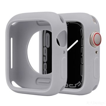 Silicone Protective Case Apple Watch Series 9 / 8 / 7 45mm Candy Color Shockproof Watch Cover - Cloud Grey