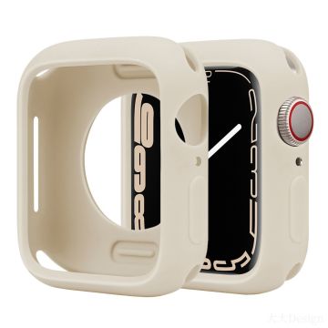 Silicone Protective Case Apple Watch Series 9 / 8 / 7 45mm Candy Color Shockproof Watch Cover - Starlight