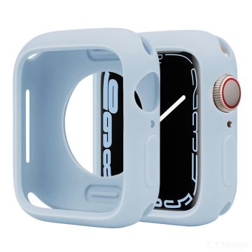 Silicone Protective Case Apple Watch Series 9 / 8 / 7 45mm Candy Color Shockproof Watch Cover - Sky Blue