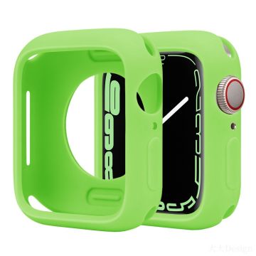 Silicone Protective Case Apple Watch Series 9 / 8 / 7 45mm Candy Color Shockproof Watch Cover - Green