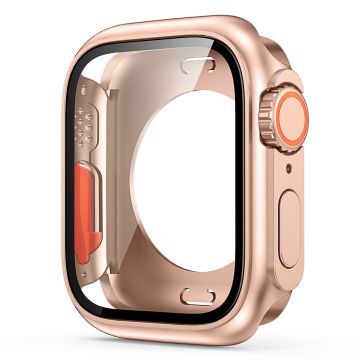 PC horlogekast met gehard glas - Apple Watch Series - Roségoud