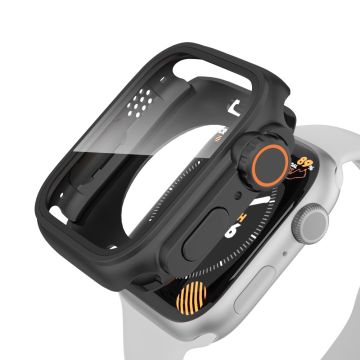 Waterdichte Full Cover voor Apple Watch Series 9/8/7 45mm - Zwart