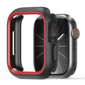 DUX DUCIS Bamo Series Apple Watch Series 9 8 7 45mm Anti-drop horlogehoesje - Zwart / Rood