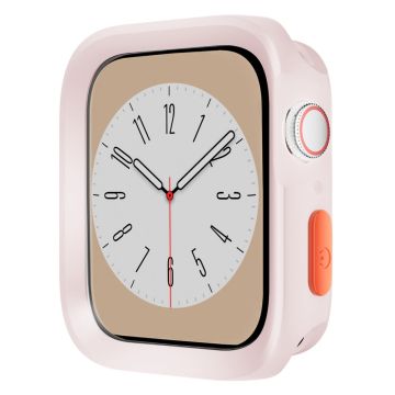 Apple Watch Series 9 / 8 / 7 45mm Flexible Watch Case drop-resistant Protective Watch Frame - Pink