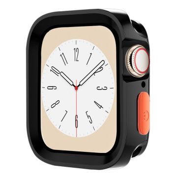 Apple Watch Series 9 / 8 / 7 45mm Flexible Watch Case drop-resistant Protective Watch Frame - Glossy Black