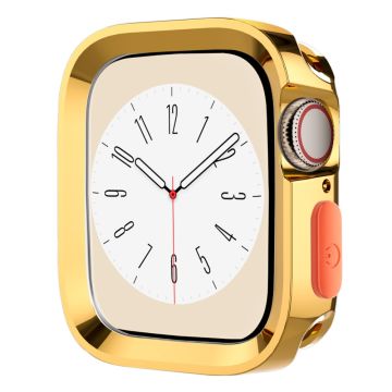 Apple Watch Series 9 / 8 / 7 45mm Flexible Watch Case drop-resistant Protective Watch Frame - Glossy Gold