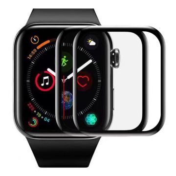 Apple Watch Series 7 / 8 / 9 45mm 2-Pack Watch Film Zachte Krasbestendige Screen Protector met Installatie Tool