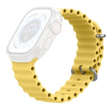 AHASTYLE WG102 Apple Watch Series 49mm - 45mm - 44mm - 42mm Horlogebandje - Geel