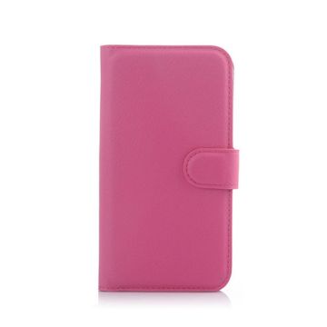 Litchi Huawei Y625 Leer Hoesje - Dark Pink