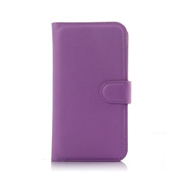 Litchi Huawei Y625 Leer Hoesje - Purper