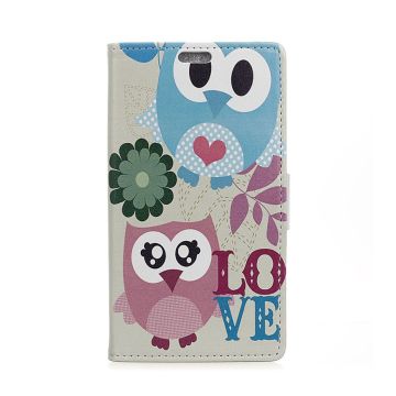 Huawei Mate 9 Patroon Leer Hoesje - Cute Owl Lovers