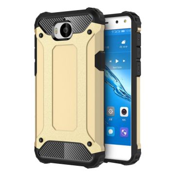 Huawei Y6 (2017) armor guard TPU Hoesje Gold