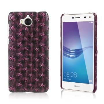 PU lederen gecoate anti-drop case met kaartsleuf voor Huawei Y6 2017