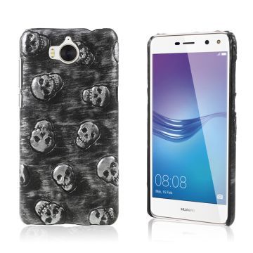 PU lederen gecoate anti-drop case met kaartsleuf voor Huawei Y6 2017