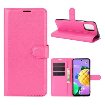 Classic LG K62 / LG K52 / LG Q52 leren flip Hoesje - Rose