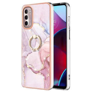 Marble design Motorola Moto G Stylus (2022) Hoesje - Roségoud Marmer Waas