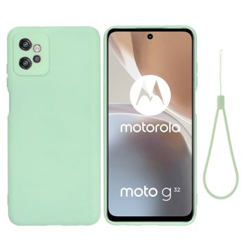 Matte vloeibare siliconen hoes voor Motorola Moto G32 - Groen