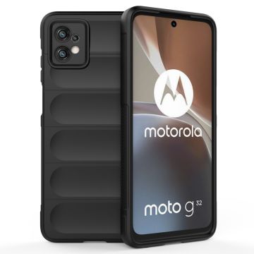 Zachte gripvormige cover voor Motorola Moto G32 - Zwart