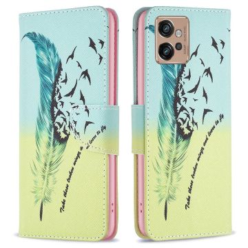 Wonderland Motorola Moto G32 flip Hoesje - Veer