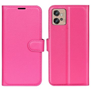 Classic Motorola Moto G32 leren flip Hoesje - Rose