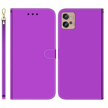 Mirror Motorola Moto G32 flip Hoesje - Purper