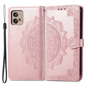 Mandala Motorola Moto G32 Flip Hoesje - Rose Goud