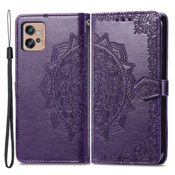 Mandala Motorola Moto G32 Flip Hoesje - Purper