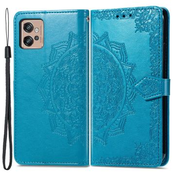 Mandala Motorola Moto G32 Flip Hoesje - Blauw