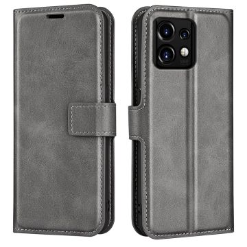 Portemonnee-etui voor Motorola Edge Plus (2023) / Motorola Moto X40 / Motorola Edge 40 Pro - Grijs