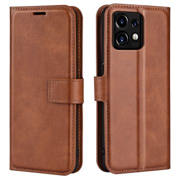 Portemonnee-etui voor Motorola Edge Plus (2023) / Motorola Moto X40 / Motorola Edge 40 Pro - Lichtbruin