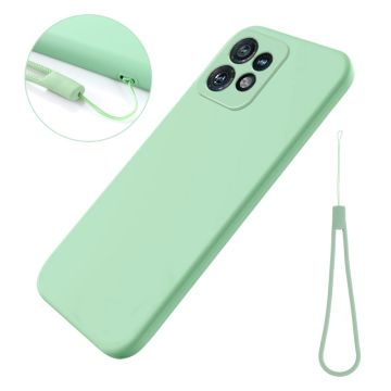 Matte vloeibare siliconen hoes voor Motorola Edge 40 Pro / Motorola Moto X40 - Groen