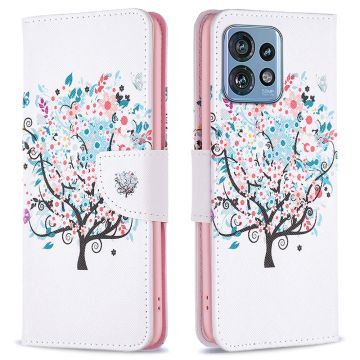 Wonderland Motorola Edge 40 Pro / Motorola Moto X40 flip Hoesje - Bloem Boom