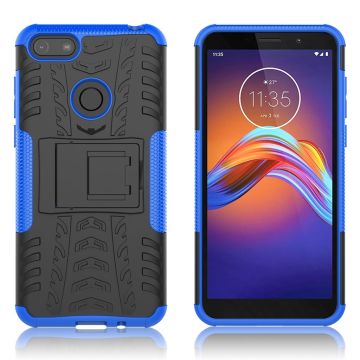 Offroad Motorola Moto E6 Play Hoesje - Zwart / Blauw