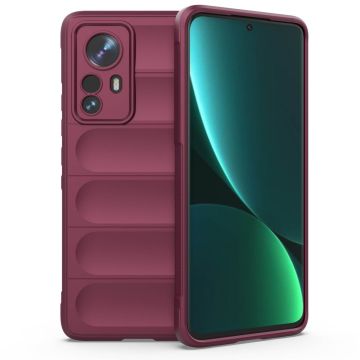 Zachte gripvormige cover voor Xiaomi 12S Pro / Xiaomi 12 Pro - Wijnrood