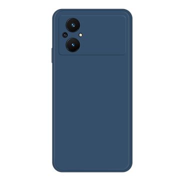 Afgeschuinde rubberen beschermhoes tegen vallen voor Xiaomi Poco M5 - Donkerblauw