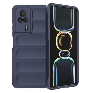 Zachte gripvormige cover voor Xiaomi Redmi K60E - Donkerblauw