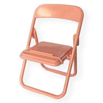 Universele opvouwbare mini telefoonhouder in de vorm van een stoel - Roze
