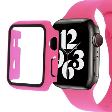 Apple Watch Series 8 (45 mm) eenvoudig hoesje met gehard glas - Rose